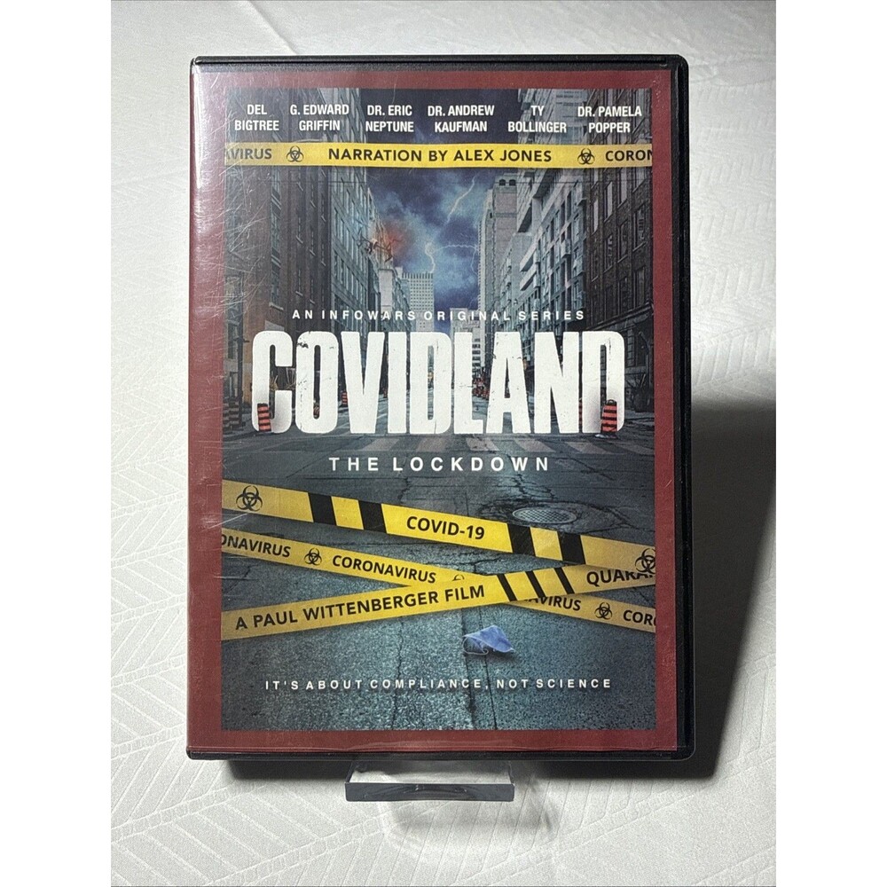 Alex Jones Covidland 1 Lockdown DVD Documentary Pandemic 2021 Political Film